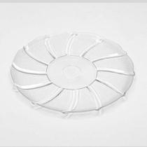 Prato Porta Bolo 35x02 cm Incolor - Luvidarte Prato Porta Bolo 35x02 cm Incolor - Luvidarte