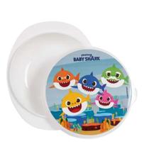 Prato Pote Bowl Com Ventosa e Tampa Baby Shark Infantil Decorado - Baby Go - 01281