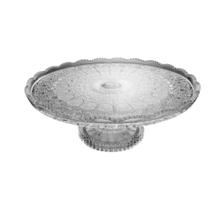 Prato pr Bolo Boleira Cristal Lapidados Tcheco