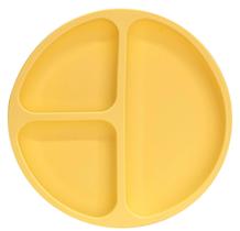 Prato Pratinho De Silicone Com Ventosa 3 Divisórias Infantil Prato Pratinho De Silicone Com Ventosa 3 Divisórias Infantil