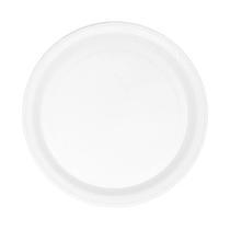 Prato Pratinho Em Plástico Branco T15 10Un - Medem