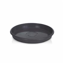 Prato preto p/ vaso redondo 20,5cm ref 2824 - Erca Plast