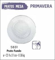Prato Primavera Pratos Fundos - Sopa - Vidro 01uni Prato Primavera Pratos Fundos - Sopa - Vidro 01uni