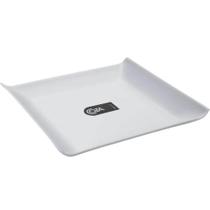 Prato Quadrado 16cm Branco Coza Cosy Servir Frios Petiscos Sanduiche Casual Pequeno