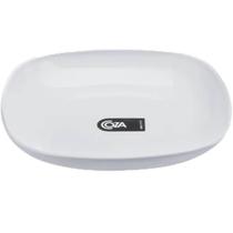 Prato Quadrado 17,2cm Branco Coza Essential Petiscos Frutas Sanduiche Mesa