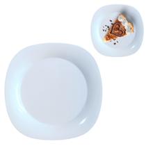 Prato Quadrado Branco 20cm em Melamina Premium Buffet Prato Quadrado Branco 20cm em Melamina Premium Buffet