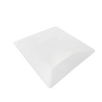 Prato Quadrado Branco em Melamina 20cm Bestfer Prato Quadrado Branco em Melamina 20cm Bestfer