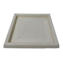 Prato Quadrado De Polietileno Para Vasos De Plantas 31cm -