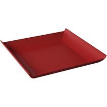 Prato Quadrado de Sobremesa 16cm Vermelho 10536/0465 - Coza