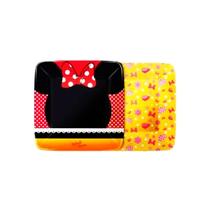 Prato Quadrado Descartável Minnie Mouse 18Cm Com 8Un Prato Quadrado Descartável Minnie Mouse 18Cm Com 8Un