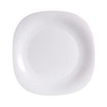 Prato Quadrado Sobremesa 21,60cm Oasis Vidro Opalino