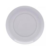 Prato Raso 25,5cm Milão Branco Plástico Melamina Lyor