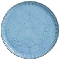 Prato Raso 27,5cm Cerâmica Azul Linhas Breeze Avulso Porto Brasil Jantar Mesa Posta