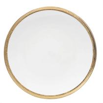 Prato Raso 27cm Porcelana Fio Ouro Paddy 6un Wolff Prato Raso 27cm Porcelana Fio Ouro Paddy 6un Wolff