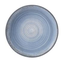 Prato Raso 27cm Porcelana Schmidt - Dec. Esfera Azul Celeste 2414