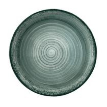 Prato Raso 27cm Porcelana Schmidt - Dec. Esfera Verde 2418