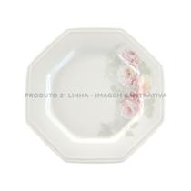 Prato Raso 28 cm Porcelana Schmidt - Dec. Romântica Prisma 2 LINHA E005