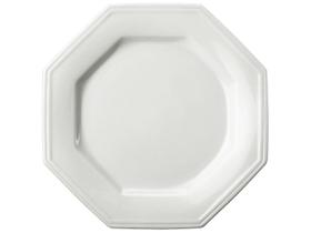 Prato Raso 28cm Linha Prisma Branco Porcelana Schmidt
