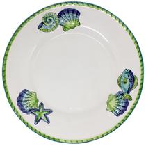 Prato Raso Cerâmica Mar Relevo Estrela Verde 28,5cm - Unid.
