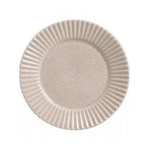 Prato Raso Cerâmica Stoneware Azeviche Linho 25 cm - 1 unid.