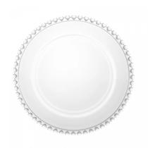 Prato Raso Coração de Cristal 28cm Lyor