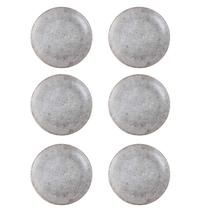 Prato Raso Coup Concrete de Cerâmica 29cm 6 Unidades - Alleanza 7546-201