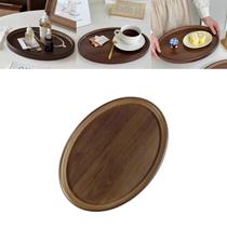 Prato Raso De Bambu Oval Petisqueira Tábua De Frios Lanches