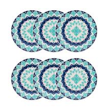 Prato Raso de Cerâmica 24 cm Estampa Donna Lola 6 Unidades - Biona 074474