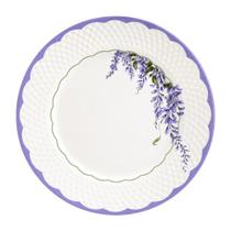 Prato Raso de Cerâmica Branco 29,5cm Lolly Plus Lavanda Alleanza Mesa Posta Prato Raso de Cerâmica Branco 29,5cm Lolly Plus Lavanda Alleanza Mesa Posta