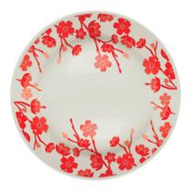 Prato Raso de Cerâmica Donna Jardim Oriental 24cm - Biona