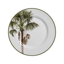 Prato Raso De Cerâmica Malibu Coqueiro Palm 29cm Alleanza Prato Raso De Cerâmica Malibu Coqueiro Palm 29cm Alleanza