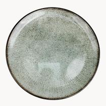 Prato Raso de Cerâmica Verde Coup Síria Alleanza 29cm