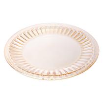 Prato Raso de Cristal Ecológico Imperial Âmbar 27cm - Lyor