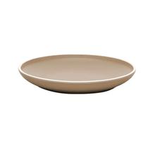 Prato Raso De Melamina Class Bege 27cm Almoço Sozinho Feliz