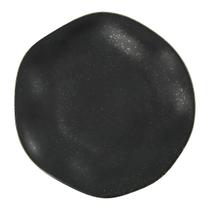 Prato Raso De Porcelana 27,5cm Ryo Volcano Preto Fosco Oxford