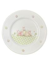 Prato raso de porcelana bloom and blessings branco Prato raso de porcelana bloom and blessings branco