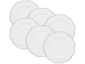 Prato Raso de Porcelana Branco Redondo 28cm Wolff Maldivas Prato Raso de Porcelana Branco Redondo 28cm Wolff Maldivas