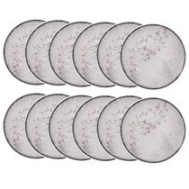 Prato Raso de Porcelana Decorada Floralis 25cm 12un - Tramontina 96580/080