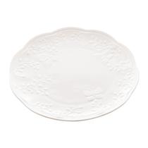Prato Raso de Porcelana New Bone Butterfly Flower 26,5cm x 27cm x 2,5cm Lyor Prato Raso de Porcelana New Bone Butterfly Flower 26,5cm x 27cm x 2,5cm Lyor