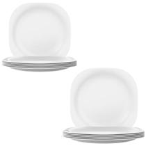 Prato Raso de Vidro Opaline 27cm Plaza 12 unidades - Nadir 5546