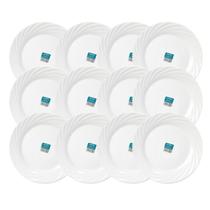 Prato Raso de Vidro Opaline Jasmim 26cm 12 Unidades - Nadir 5542 Prato Raso de Vidro Opaline Jasmim 26cm 12 Unidades - Nadir 5542