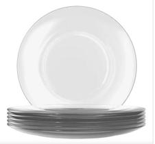 Prato Raso Duralex Astral Transparente Cx 06 Und - Élpis