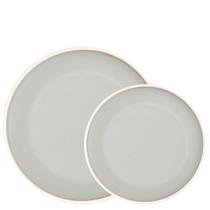 Prato Raso e Sobremesa Melamina Cinza 12un Class Wolff