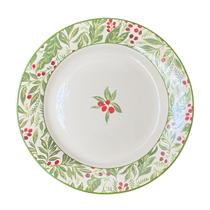 Prato raso em ceramica berries ouro luiz salvador