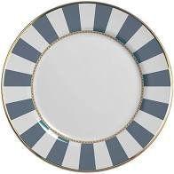 Prato raso em cerâmica blue strip - 1un Prato raso em cerâmica blue strip - 1un