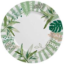 Prato Raso Em Cerâmica Herbal Strip Alleanza - Cx Prato Raso Em Cerâmica Herbal Strip Alleanza - Cx