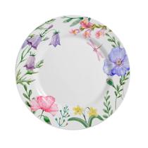 Prato Raso em Cerâmica Lelis Estampa Floral 29,5cm - 1 unid.
