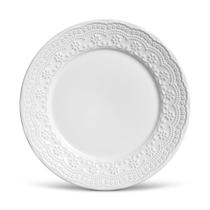 Prato Raso em Cerâmica Madeleine Branco 26 cm - 1 Unid.