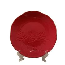Prato Raso Em Cerâmica Shine Marsala Loux We Make - Un Prato Raso Em Cerâmica Shine Marsala Loux We Make - Un