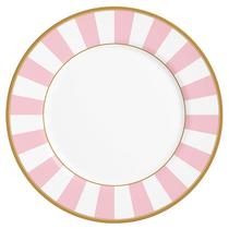 Prato raso em cerâmica Stripe Rosa Alleanza 29 cm